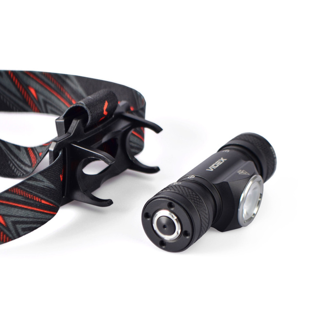 Latarka czołowa LED 10W 1200lm IP68 USB-C magnes H065A VIDEX