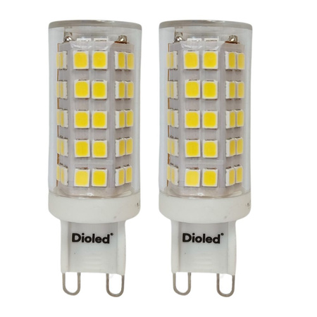 Żarówka LED G9 5W 3000K 700lm DIO-0432 Dioled - 2 sztuki