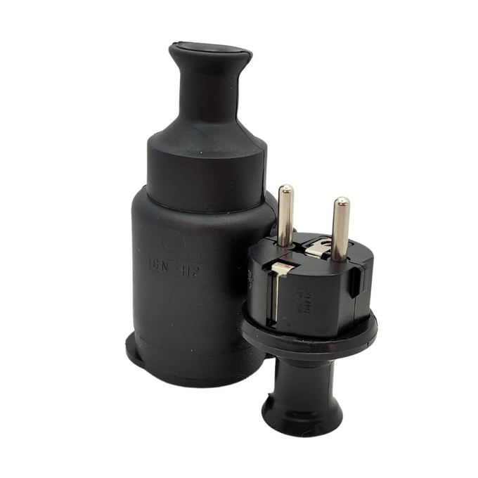 Zestaw gniazdo GN-H2 + wtyczka WT-40H IP44 czarna ZP-H2 JONEX