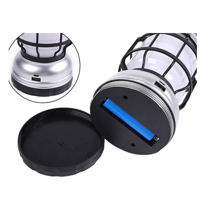 Lampka akumulatorowa kempingowa LED 8W 800LM USB IP65 LXLL259