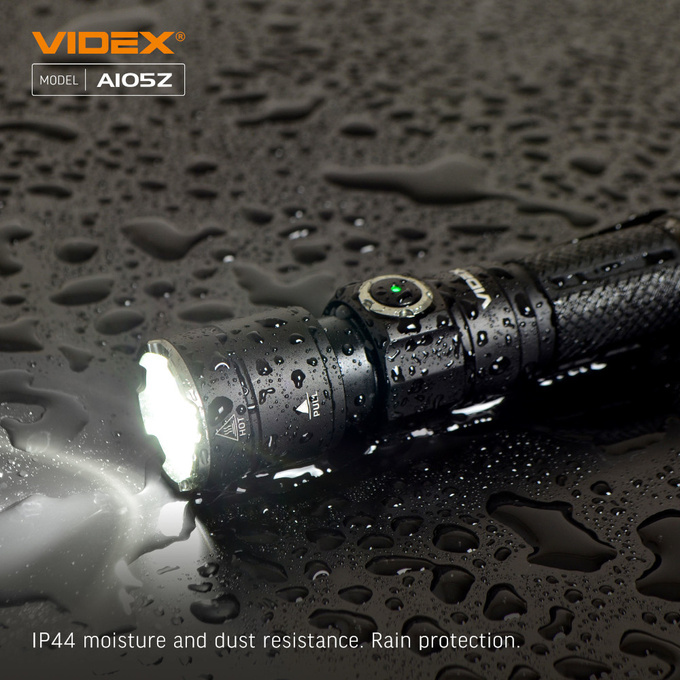 Latarka ręczna LED 10W 1200lm IP44 USB-C A105Z Videx