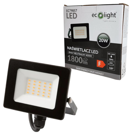 Naświetlacz LED 20W 4000K 1800lm IP65 EC79857 ECOLIGHT