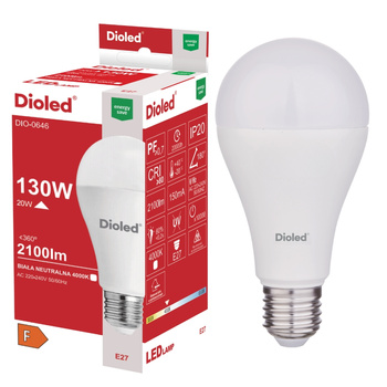 Żarówka LED A65 E27 20W 4000K 2100lm DIO-0646 Dioled