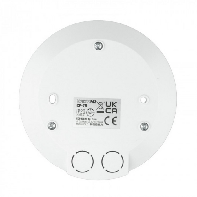Czujnik ruchu PIR CP-7B IP20 8m biały EC20333 ECOLIGHT