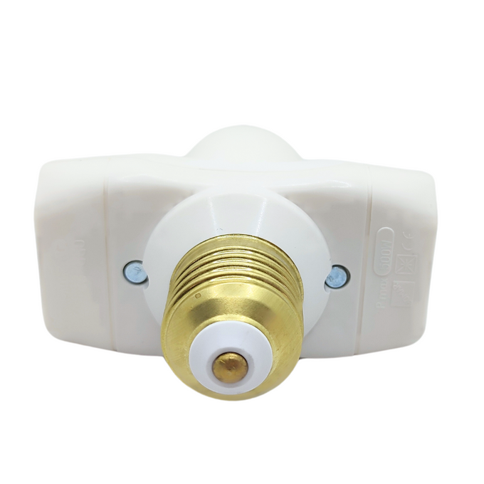 Rozgałęźnik z podświetleniem E27 2P biały T-12034 PLASTROL