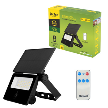 Naświetlacz solarny BALDUR 1100lm 4000K czujnik ruchu pilot DIO-0639 Dioled
