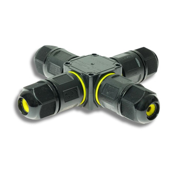 Złącze kablowe rozgalęźnik 3PIN zaciskowy IP68 24A W-00401 PLASTROL