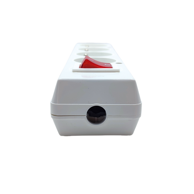 Gniazdo przedłużacza białe z włacznikiem 4X2P+Z GN-470WS JONEX TIMEX