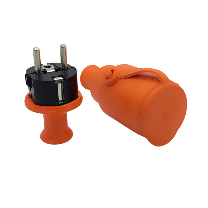 Zestaw gniazdo GN-H2+wtyczka WT-40H schuko IP44 pomarańczowy ZP-H2 JONEX TIMEX