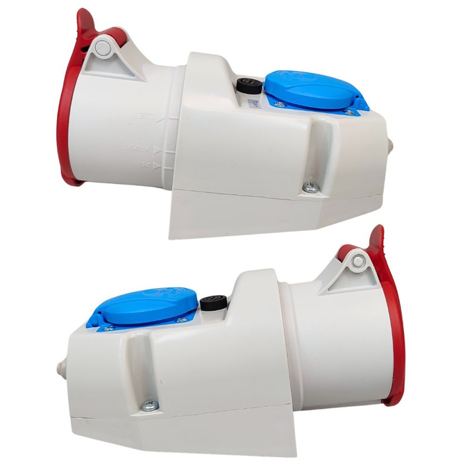 Gniazdo siłowe z klapką stałe 32A 5P IP44 IZVZ 3253 SEZ