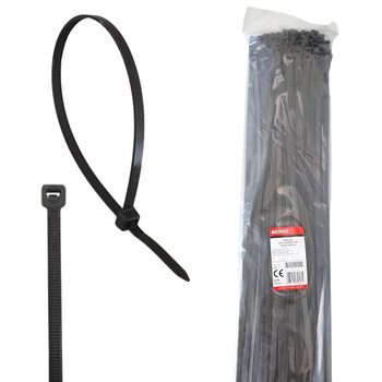 Opaska kablowa zaciskowa 9,0x780 czarna ERKO