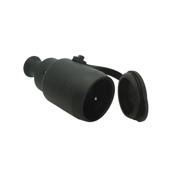 Gniazdo przenośne rozbierane 2P+Z 16A IP44 czarne GN-H2 JONEX TIMEX