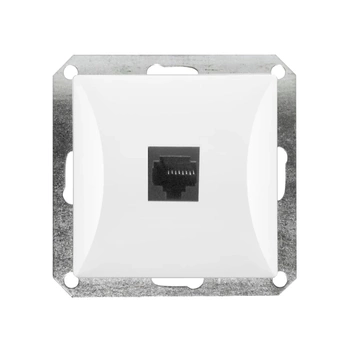 OPAL biały gniazdo komputerowe pojedyncze RJ45 8pin GTP 12 OP moduł Timex