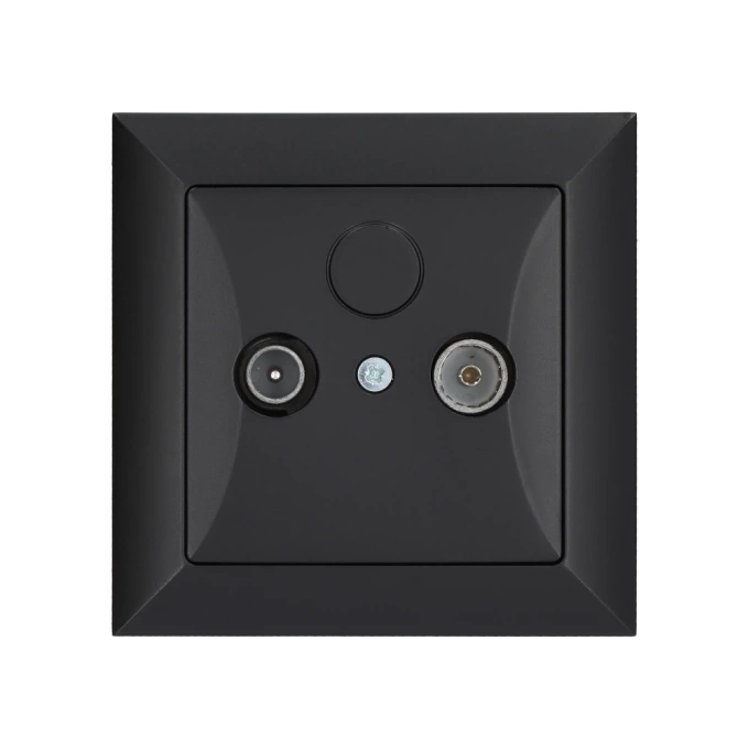 OPAL czarny gniazdo RTV końcowe 6dB GAP OP/K moduł Timex