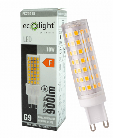 Żarówka LED G9 10W 4000K 900lm  EC20418 ECOLIGHT