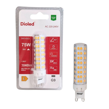Żarówka LED G9 8W 4000K 1040lm DIO-0321 DIOLED