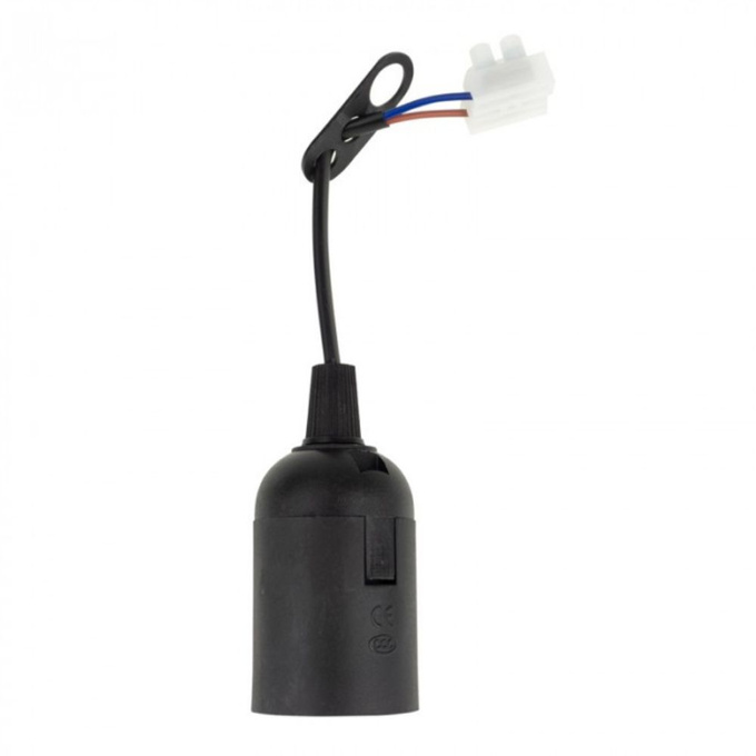 Oprawka zwisajaca E27 z przewodem i złaczką czarna EC20810 Ecolight