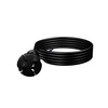 Przewód przyłączeniowy gumowy z wtyczką prostą 2x1.5 IP20 3m czarny W-97193 PLASTROL