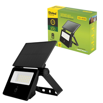 Naświetlacz solarny BALDUR 300lm 4000K czujnik ruchu DIO-0638 Dioled