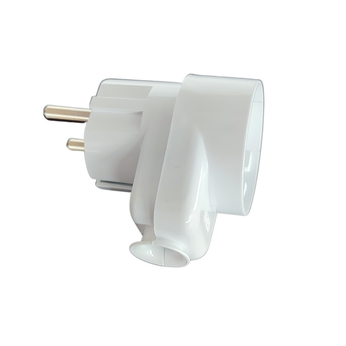 Wtyczka z gniazdem biała schuko 2P+Z WT-16U/G-S Timex