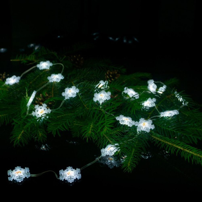 Taśma LED MAGIC LAMPS kurtyna ŚNIEŻYNKA 50 LED 6500K 5m IP65 ML61603