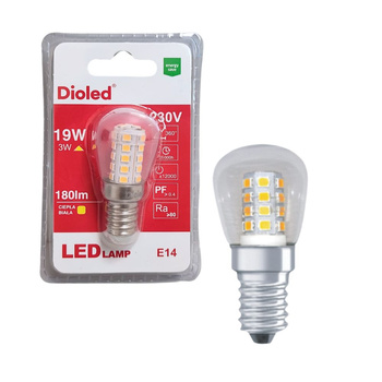 Żarówka LED E14 3W 3000K 180lm tablicowa CL Dioled