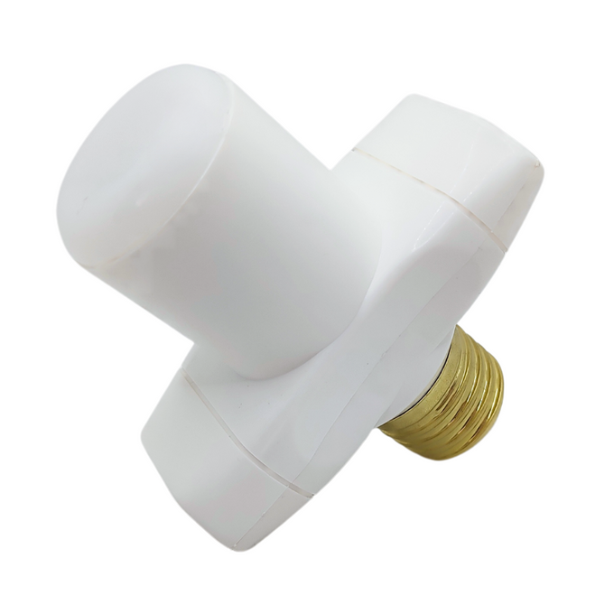 Rozgałęźnik z podświetleniem E27 2P biały T-12034 PLASTROL