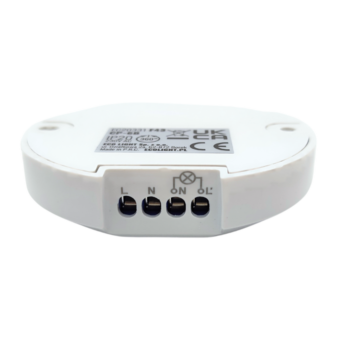 Czujnik ruchu PIR CP-6B IP20 6m biały EC20331 ECOLIGHT