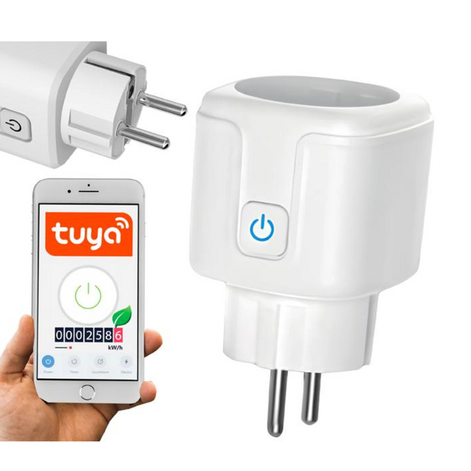 Gniazdo sieciowe zdalnie sterowane WiFi biały LXU414 Lamex