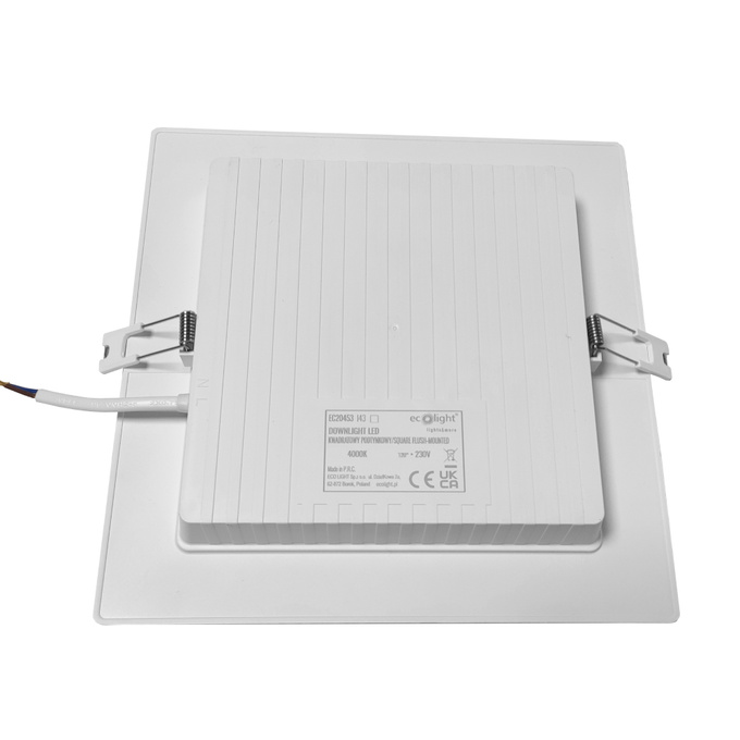 Oprawa podtynkowa LED 12W 4000K 1200lm IP20 kwadratowa EC20452 Ecolight
