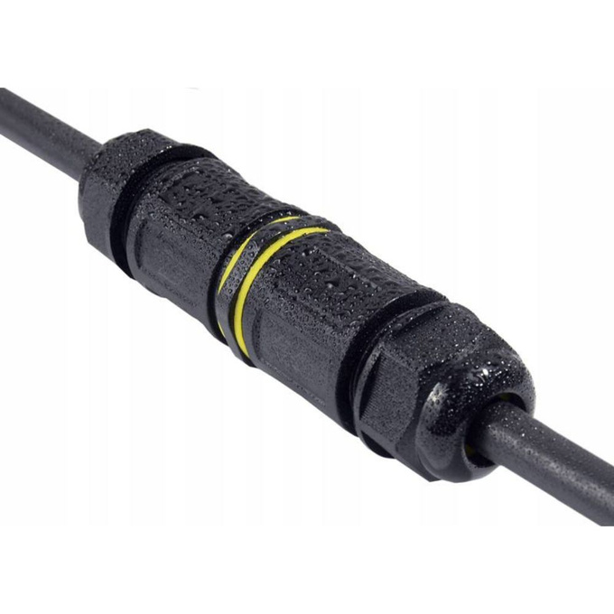 Złącze kablowe rozgałęźnik 2out 5PIN z szybkozłączem 5x0,5-2,5mm IP68 24A LXZE82 LAMEX