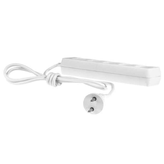 Przedłużacz 5-gniazd 1,5m 10A B/U biały W-97483 PLASTROL