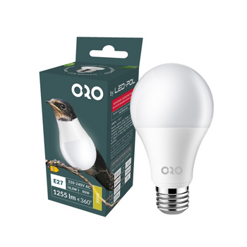 Żarówka LED E27  kulka 10.5W ciepła 1255lm Led-pol