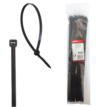 Opaska kablowa zaciskowa 4,8x400 czarna ERKO