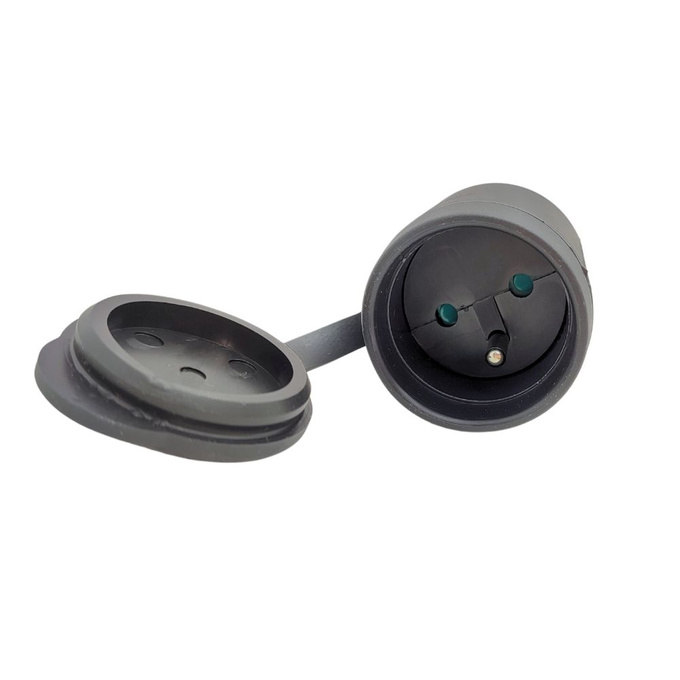 Zestaw gniazdo GN-H2 + wtyczka WT-40H IP44 czarna ZP-H2 JONEX