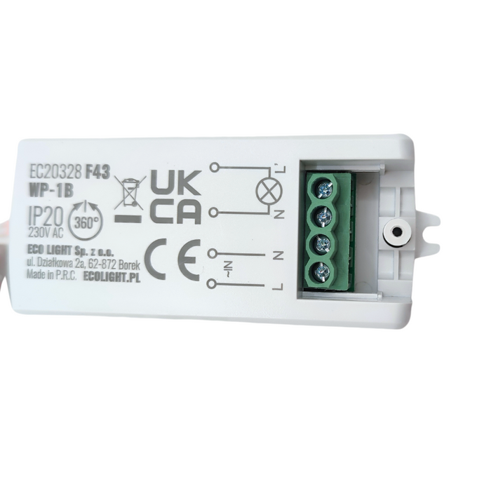 Włącznik bezdotykowy PIR WP-1B IP20 5-6cm biały EC20328 ECOLIGHT