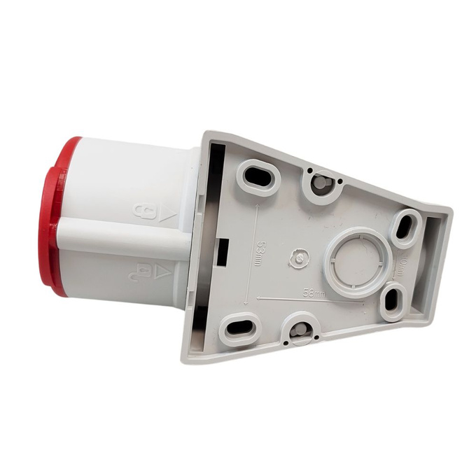 Gniazdo siłowe z klapką stałe 16A 5P IP44 IZN 1653 SEZ