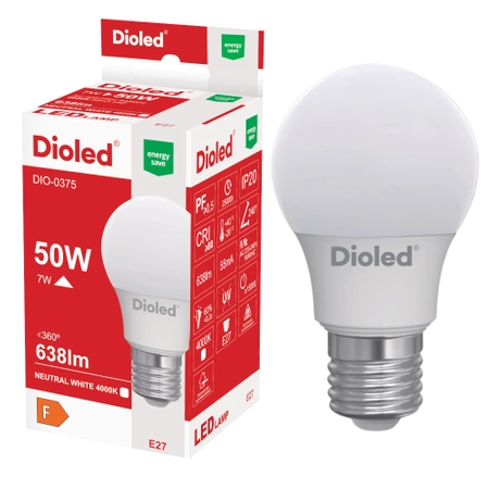 Żarówka LED E27 7W 4000K 638lm DIO-0375 DIOLED