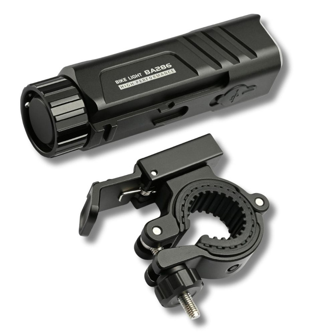 Latarka akumulatorowa LED na rower 2000LM IP68 USB-C BA286 VIDEX