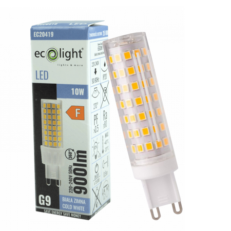 Żarówka LED G9 10W 6500K 900LM EC20419 ECOLIGHT