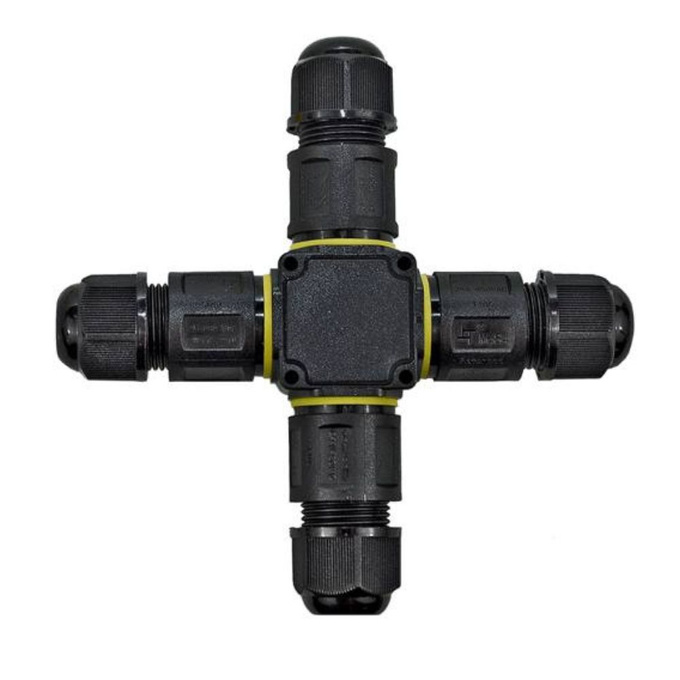 Złącze kablowe mufa rozgałęźnik 3PIN IP68 bezśrubowe 24A PLASTROL