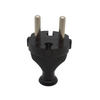 Wtyczka prosta rozbierana czarna 2P WT-2 W-98132 PLASTROL