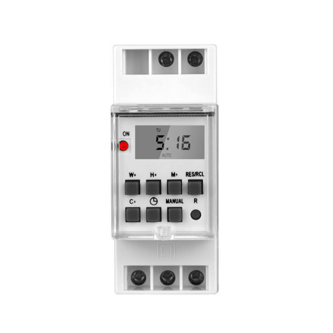 Programator 24/7 ELEKTRONICZNY na szynę LXU05 Lamex