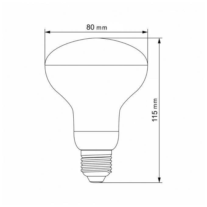 Żarówka LED do roślin filament R80 E27 9W VIDEX