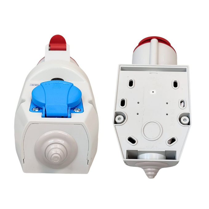 Gniazdo siłowe z klapką stałe 32A 5P IP44 IZVZ 3253 SEZ