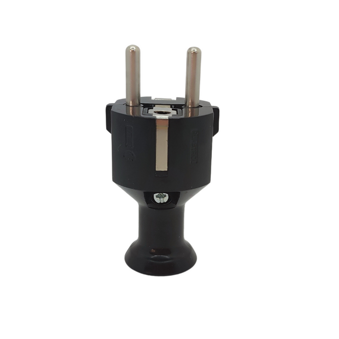 Wtyczka prosta rozbierana czarna UNISCHUKO 2P+Z WT-40 W-100001 PLASTROL