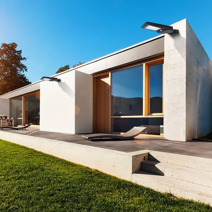 Lampa uliczna solarna LED 40W panel solarny + czujnik ruchu 4800lm 6000K V-TAC