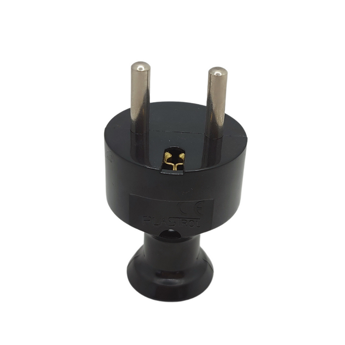 Wtyczka prosta rozbierana czarna 2P+Z WT-31 W-99998 PLASTROL