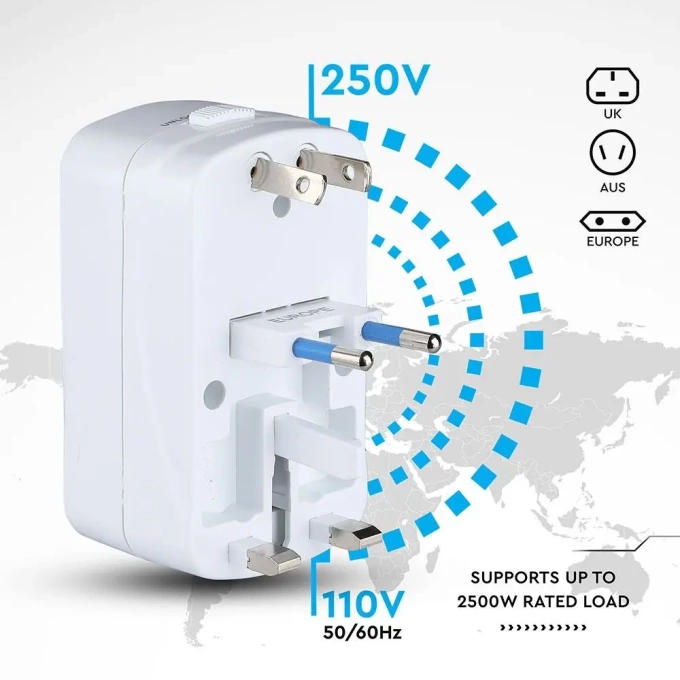 Adapter podróżny uniwersalny 2xUSB 8704 V-TAC