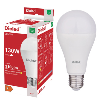 Żarówka LED A65 E27 20W 3000K 2100lm DIO-0645 Dioled
